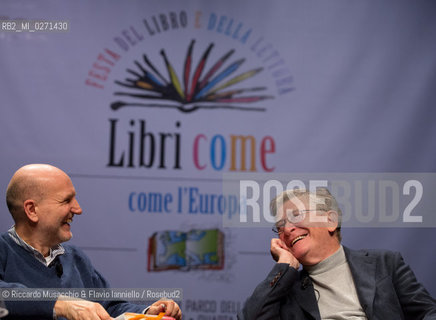 Roma, Auditorium Parco della Musica 17 03 2013.Libri Come, Festa del Libro e della Lettura..Nella foto: Ermanno Olmi intervistato da Marino Sinibaldi. ©Riccardo Musacchio & Flavio Ianniello/Rosebud2