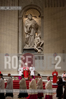 Città del vaticano, Basilica di San Pietro 29 03 2013.Messa del Venerdi Santo, Celebrazione della passione del Signore presieduta dal Sua Santità Papa Francesco. ©Riccardo Musacchio & Flavio Ianniello/Rosebud2