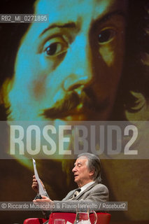 Rome, Auditorium Music Park Apr 07 2013.Paolo Portoghesi, Italian architect, theorist, historian and professor of architecture at the University La Sapienza in Rome.  Arts History, Borromini.. ©Riccardo Musacchio & Flavio Ianniello/Rosebud2