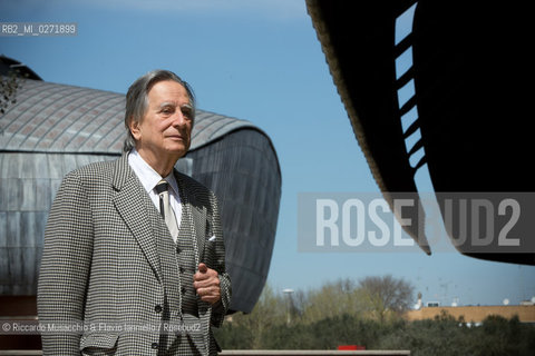 Rome, Auditorium Music Park Apr 07 2013.Portrait of Paolo Portoghesi, Italian architect, theorist, historian and professor of architecture at the University La Sapienza in Rome.  Arts History, Borromini.. ©Riccardo Musacchio & Flavio Ianniello/Rosebud2