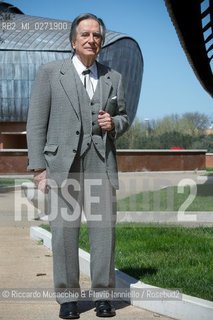 Rome, Auditorium Music Park Apr 07 2013.Portrait of Paolo Portoghesi, Italian architect, theorist, historian and professor of architecture at the University La Sapienza in Rome.  Arts History, Borromini.. ©Riccardo Musacchio & Flavio Ianniello/Rosebud2