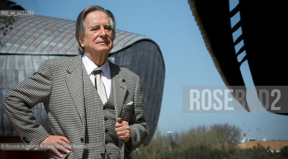 Rome, Auditorium Music Park Apr 07 2013.Portrait of Paolo Portoghesi, Italian architect, theorist, historian and professor of architecture at the University La Sapienza in Rome.  Arts History, Borromini.. ©Riccardo Musacchio & Flavio Ianniello/Rosebud2