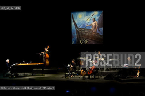Rome, Auditorium Music Park Apr 10 2013.Nicola Piovani Viaggi di Ulisse ..Ensemble Aracoeli.. ©Riccardo Musacchio & Flavio Ianniello/Rosebud2