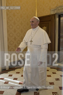 Città del Vaticano, Palazzo Apostolico 19 04 213.Sua Santità Papa Francesco  riceve in udienza il Presidente dellEcuador, Rafael Correa.. ©Riccardo Musacchio & Flavio Ianniello/Rosebud2