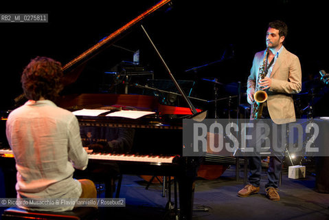 Rome, Auditorium Music Park May 16 2013.Saxophone Festival “Travel Dialogues”.Francesco Cafiso sax.Dino Rubino piano. ©Riccardo Musacchio & Flavio Ianniello/Rosebud2