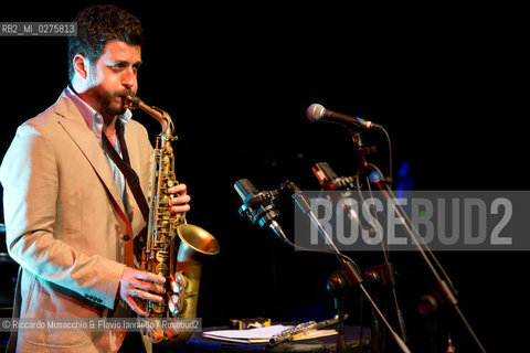 Rome, Auditorium Music Park May 16 2013.Saxophone Festival “Travel Dialogues”.Francesco Cafiso sax.Dino Rubino piano. ©Riccardo Musacchio & Flavio Ianniello/Rosebud2