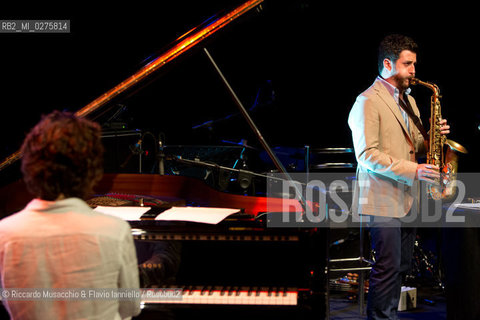 Rome, Auditorium Music Park May 16 2013.Saxophone Festival “Travel Dialogues”.Francesco Cafiso sax.Dino Rubino piano. ©Riccardo Musacchio & Flavio Ianniello/Rosebud2