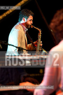 Rome, Auditorium Music Park May 16 2013.Saxophone Festival “Travel Dialogues”.Francesco Cafiso sax.Dino Rubino piano. ©Riccardo Musacchio & Flavio Ianniello/Rosebud2