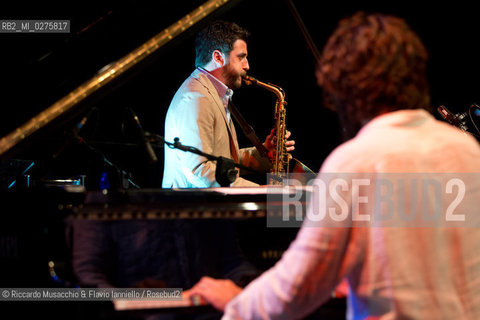 Rome, Auditorium Music Park May 16 2013.Saxophone Festival “Travel Dialogues”.Francesco Cafiso sax.Dino Rubino piano. ©Riccardo Musacchio & Flavio Ianniello/Rosebud2