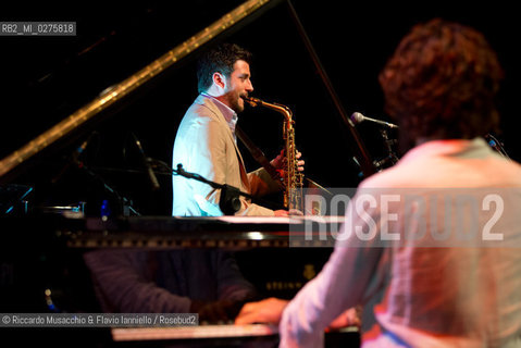 Rome, Auditorium Music Park May 16 2013.Saxophone Festival “Travel Dialogues”.Francesco Cafiso sax.Dino Rubino piano. ©Riccardo Musacchio & Flavio Ianniello/Rosebud2