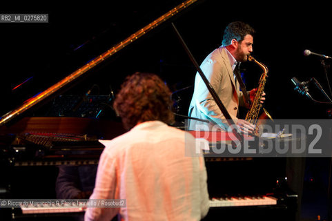 Rome, Auditorium Music Park May 16 2013.Saxophone Festival “Travel Dialogues”.Francesco Cafiso sax.Dino Rubino piano. ©Riccardo Musacchio & Flavio Ianniello/Rosebud2