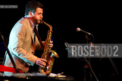 Rome, Auditorium Music Park May 16 2013.Saxophone Festival “Travel Dialogues”.Francesco Cafiso sax.Dino Rubino piano. ©Riccardo Musacchio & Flavio Ianniello/Rosebud2