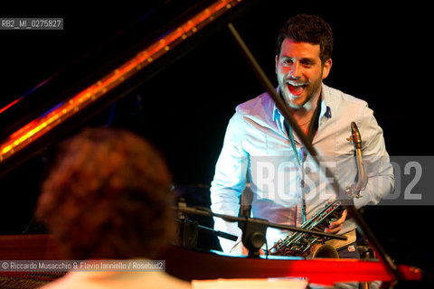 Rome, Auditorium Music Park May 16 2013.Saxophone Festival “Travel Dialogues”.Francesco Cafiso sax.Dino Rubino piano. ©Riccardo Musacchio & Flavio Ianniello/Rosebud2