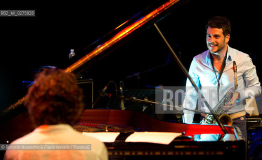 Rome, Auditorium Music Park May 16 2013.Saxophone Festival “Travel Dialogues”.Francesco Cafiso sax.Dino Rubino piano. ©Riccardo Musacchio & Flavio Ianniello/Rosebud2