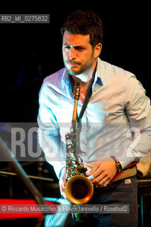 Rome, Auditorium Music Park May 16 2013.Saxophone Festival “Travel Dialogues”.Francesco Cafiso sax.Dino Rubino piano. ©Riccardo Musacchio & Flavio Ianniello/Rosebud2