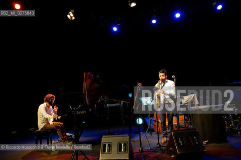 Rome, Auditorium Music Park May 16 2013.Saxophone Festival “Travel Dialogues”.Francesco Cafiso sax.Dino Rubino piano. ©Riccardo Musacchio & Flavio Ianniello/Rosebud2