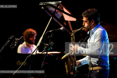 Rome, Auditorium Music Park May 16 2013.Saxophone Festival “Travel Dialogues”.Francesco Cafiso sax.Dino Rubino piano. ©Riccardo Musacchio & Flavio Ianniello/Rosebud2