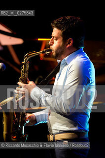 Rome, Auditorium Music Park May 16 2013.Saxophone Festival “Travel Dialogues”.Francesco Cafiso sax.Dino Rubino piano. ©Riccardo Musacchio & Flavio Ianniello/Rosebud2