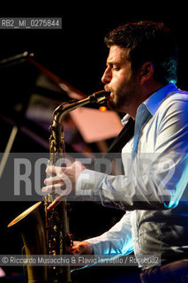 Rome, Auditorium Music Park May 16 2013.Saxophone Festival “Travel Dialogues”.Francesco Cafiso sax.Dino Rubino piano. ©Riccardo Musacchio & Flavio Ianniello/Rosebud2