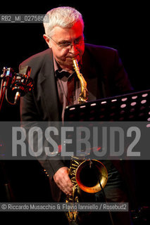 Rome, Auditorium Music Park May 16 2013.Saxophone Festival.Maurizio Giammarco Quartet featuring Battista Lena.Maurizio Giammarco sax.Battista Lena guitar.Luca Bulgarelli bass.Marcello di Leonardo drums. ©Riccardo Musacchio & Flavio Ianniello/Rosebud2