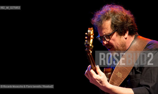 Rome, Auditorium Music Park May 16 2013.Saxophone Festival.Maurizio Giammarco Quartet featuring Battista Lena.Maurizio Giammarco sax.Battista Lena guitar.Luca Bulgarelli bass.Marcello di Leonardo drums. ©Riccardo Musacchio & Flavio Ianniello/Rosebud2