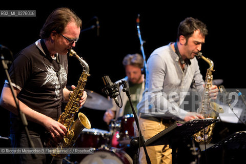 Roma, Auditorium Parco della Musica 17 05 2013.Festival del sassofono “From the Heel”.Puglia Jazz Factory.Partipilo, Casarano, Signorile, Bardoscia, Accardi.Gaetano Partipilo sax alto e soprano.Raffaele Casarano sax alto e soprano.Mirko Signorile pianoforte.Marco Bardoscia contrabbasso.Fabio Accardi batteria. ©Riccardo Musacchio & Flavio Ianniello/Rosebud2