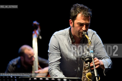 Roma, Auditorium Parco della Musica 17 05 2013.Festival del sassofono “From the Heel”.Puglia Jazz Factory.Partipilo, Casarano, Signorile, Bardoscia, Accardi.Gaetano Partipilo sax alto e soprano.Raffaele Casarano sax alto e soprano.Mirko Signorile pianoforte.Marco Bardoscia contrabbasso.Fabio Accardi batteria. ©Riccardo Musacchio & Flavio Ianniello/Rosebud2