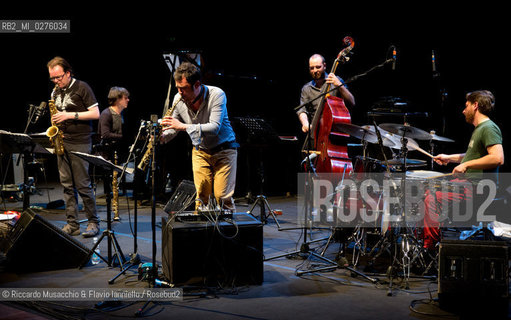 Roma, Auditorium Parco della Musica 17 05 2013.Festival del sassofono “From the Heel”.Puglia Jazz Factory.Partipilo, Casarano, Signorile, Bardoscia, Accardi.Gaetano Partipilo sax alto e soprano.Raffaele Casarano sax alto e soprano.Mirko Signorile pianoforte.Marco Bardoscia contrabbasso.Fabio Accardi batteria. ©Riccardo Musacchio & Flavio Ianniello/Rosebud2