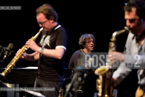 Roma, Auditorium Parco della Musica 17 05 2013.Festival del sassofono “From the Heel”.Puglia Jazz Factory.Partipilo, Casarano, Signorile, Bardoscia, Accardi.Gaetano Partipilo sax alto e soprano.Raffaele Casarano sax alto e soprano.Mirko Signorile pianoforte.Marco Bardoscia contrabbasso.Fabio Accardi batteria. ©Riccardo Musacchio & Flavio Ianniello/Rosebud2