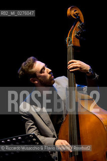 Roma, Auditorium Parco della Musica 17 05 2013.Festival del sassofono Roberto Gatto.special guest .Max Ionata, Francesco Bearzatti, Luca Fattorini.Roberto Gatto batteria.Max Ionata sassofono.Francesco Bearzatti sassofono.Luca Fattorini basso. ©Riccardo Musacchio & Flavio Ianniello/Rosebud2