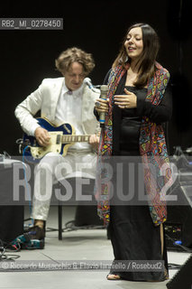 Rome, Auditorium Music Park  Jun 29 2013.Luglio suona bene 2013 .Goran Bregovic La Notte della Taranta .Wedding and Funeral Band, Orchestra de La Notte della Taranta .Enza Pagliara voce and Alessia Tondo voice.. ©Riccardo Musacchio & Flavio Ianniello/Rosebud2