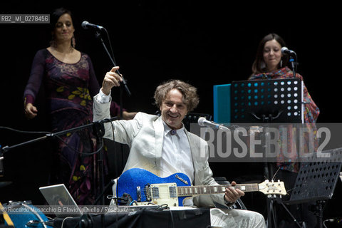 Rome, Auditorium Music Park  Jun 29 2013.Luglio suona bene 2013 .Goran Bregovic La Notte della Taranta .Wedding and Funeral Band, Orchestra de La Notte della Taranta .Enza Pagliara voce and Alessia Tondo voice.. ©Riccardo Musacchio & Flavio Ianniello/Rosebud2