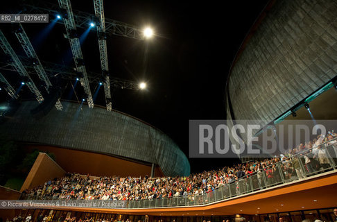 Rome, Auditorium Music Park  Jun 29 2013.Luglio suona bene 2013 .Goran Bregovic La Notte della Taranta .Wedding and Funeral Band, Orchestra de La Notte della Taranta .Enza Pagliara voce and Alessia Tondo voice.. ©Riccardo Musacchio & Flavio Ianniello/Rosebud2