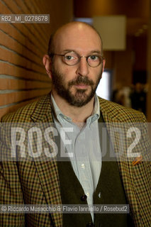 Roma, Auditorium Parco della Musica 17 03 2013.Libri come. Festa del Libro e della Lettura .Premi Strega si incontrano: .Alessandro Piperno e Walter Siti vincitori del Premio Strega 2012 e 2013 si incontrano in un dialogo che anticipa di 4 mesi prima la vittoria di Walter Siti del 2013. ©Riccardo Musacchio & Flavio Ianniello/Rosebud2