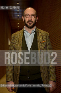 Roma, Auditorium Parco della Musica 17 03 2013.Libri come. Festa del Libro e della Lettura .Premi Strega si incontrano: .Alessandro Piperno e Walter Siti vincitori del Premio Strega 2012 e 2013 si incontrano in un dialogo che anticipa di 4 mesi prima la vittoria di Walter Siti del 2013. ©Riccardo Musacchio & Flavio Ianniello/Rosebud2