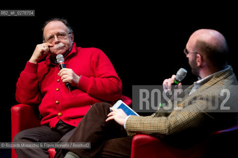 Roma, Auditorium Parco della Musica 17 03 2013.Libri come. Festa del Libro e della Lettura .Premi Strega si incontrano: .Alessandro Piperno e Walter Siti vincitori del Premio Strega 2012 e 2013 si incontrano in un dialogo che anticipa di 4 mesi prima la vittoria di Walter Siti del 2013. ©Riccardo Musacchio & Flavio Ianniello/Rosebud2