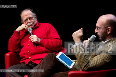 Roma, Auditorium Parco della Musica 17 03 2013.Libri come. Festa del Libro e della Lettura .Premi Strega si incontrano: .Alessandro Piperno e Walter Siti vincitori del Premio Strega 2012 e 2013 si incontrano in un dialogo che anticipa di 4 mesi prima la vittoria di Walter Siti del 2013. ©Riccardo Musacchio & Flavio Ianniello/Rosebud2