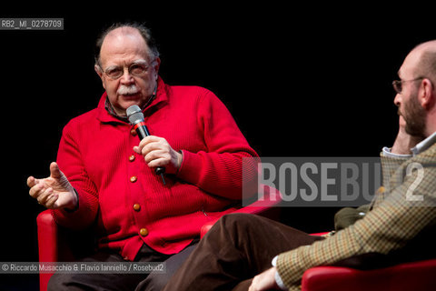 Roma, Auditorium Parco della Musica 17 03 2013.Libri come. Festa del Libro e della Lettura .Premi Strega si incontrano: .Alessandro Piperno e Walter Siti vincitori del Premio Strega 2012 e 2013 si incontrano in un dialogo che anticipa di 4 mesi prima la vittoria di Walter Siti del 2013. ©Riccardo Musacchio & Flavio Ianniello/Rosebud2