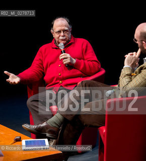 Roma, Auditorium Parco della Musica 17 03 2013.Libri come. Festa del Libro e della Lettura .Premi Strega si incontrano: .Alessandro Piperno e Walter Siti vincitori del Premio Strega 2012 e 2013 si incontrano in un dialogo che anticipa di 4 mesi prima la vittoria di Walter Siti del 2013. ©Riccardo Musacchio & Flavio Ianniello/Rosebud2
