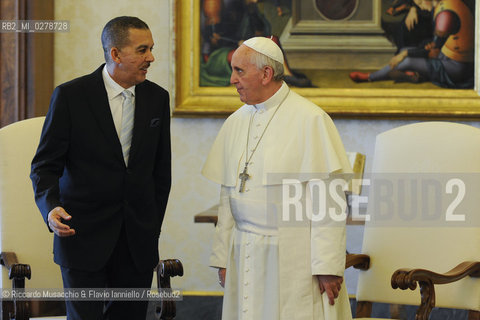 Città del Vaticano, Biblioteca Jul 04 2012.Pope Francesco meets  George Maxwell Richards president of Trinidada and Tobagos repubblic.. ©Riccardo Musacchio & Flavio Ianniello/Rosebud2