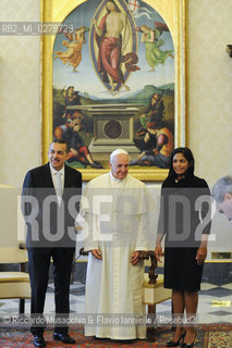 Città del Vaticano, Biblioteca Jul 04 2012.Pope Francesco meets  George Maxwell Richards president of Trinidada and Tobagos repubblic.. ©Riccardo Musacchio & Flavio Ianniello/Rosebud2