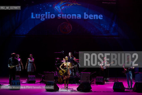 Rome, Auditorium Music Park Jul 14 2013.Malian singer, songwriter and guitarist Rokia Traoré in concert: Beautiful Africa. ©Riccardo Musacchio & Flavio Ianniello/Rosebud2