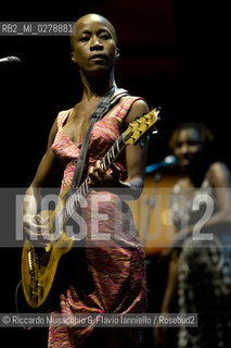 Rome, Auditorium Music Park Jul 14 2013.Malian singer, songwriter and guitarist Rokia Traoré in concert: Beautiful Africa. ©Riccardo Musacchio & Flavio Ianniello/Rosebud2