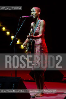 Rome, Auditorium Music Park Jul 14 2013.Malian singer, songwriter and guitarist Rokia Traoré in concert: Beautiful Africa. ©Riccardo Musacchio & Flavio Ianniello/Rosebud2