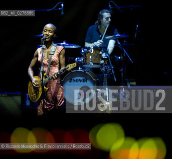 Rome, Auditorium Music Park Jul 14 2013.Malian singer, songwriter and guitarist Rokia Traoré in concert: Beautiful Africa. ©Riccardo Musacchio & Flavio Ianniello/Rosebud2
