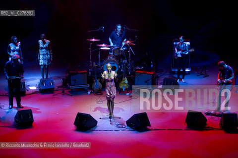 Rome, Auditorium Music Park Jul 14 2013.Malian singer, songwriter and guitarist Rokia Traoré in concert: Beautiful Africa. ©Riccardo Musacchio & Flavio Ianniello/Rosebud2