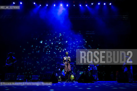 Rome, Auditorium Music Park Jul 14 2013.Malian singer, songwriter and guitarist Rokia Traoré in concert: Beautiful Africa. ©Riccardo Musacchio & Flavio Ianniello/Rosebud2