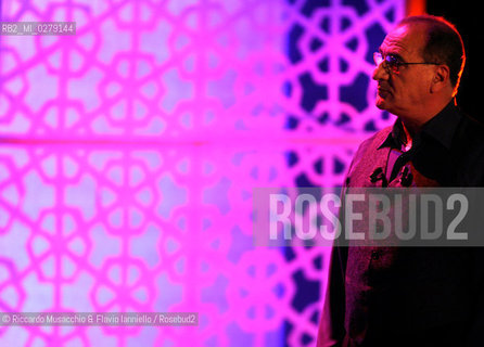 Rome, Oct 04 2007 Auditorium Parco della Musica.Italian writer and poet Vincenzo Cerami during the reading of the novel Le Mille e una Notte. ©Riccardo Musacchio & Flavio Ianniello/Rosebud2