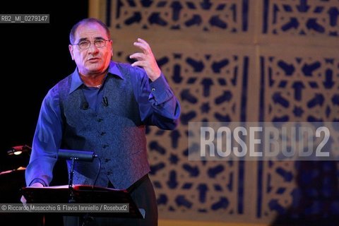 Roma, Auditorium Parco della Musica 04 10 2007.Vincenzo Cerami legge Le Mille e una Notte .musiche di Aidan Zammit eseguite dall’autore.. ©Riccardo Musacchio & Flavio Ianniello/Rosebud2