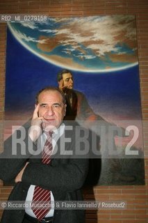 Roma, Auditorium Parco della Musica 04 02 2008.Colori di Roma quaranta artisti, quaranta scrittori..nella foto: vincenzo Cerami.  ©Riccardo Musacchio & Flavio Ianniello/Rosebud2